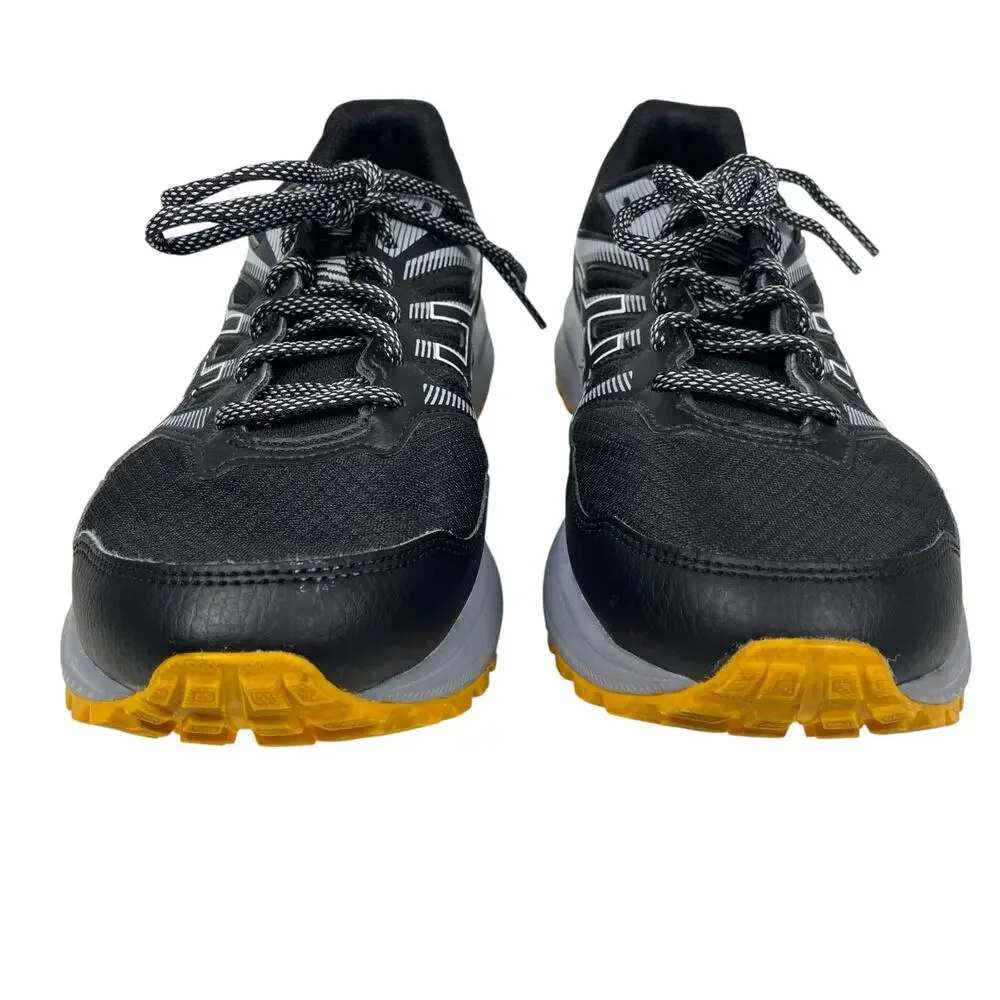 Asics Trail Scout 2 Running Shoes MenS Size 10.5 Black Yellow 1011B181 - Picture 5 of 9